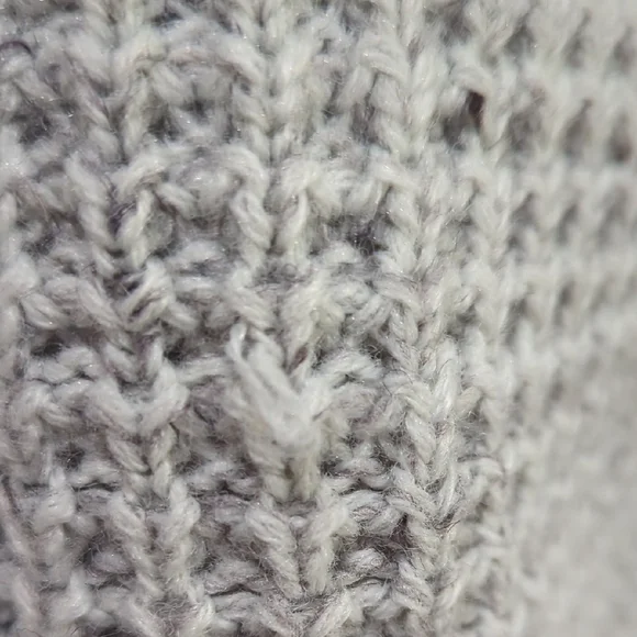 Vintage Oleg Cassini Gray Cable Knit Cardigan - Picture 8 of 12